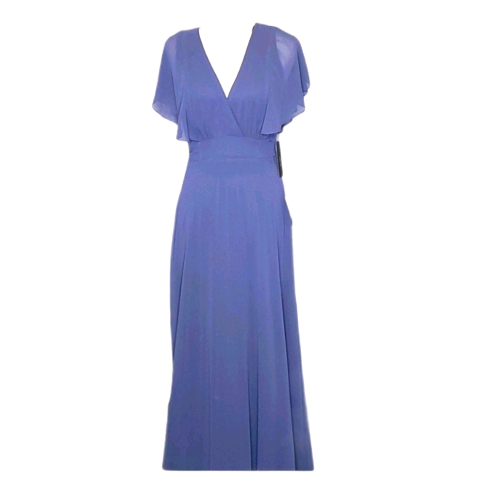 Lulu's Elegant Blue Wedding Dress